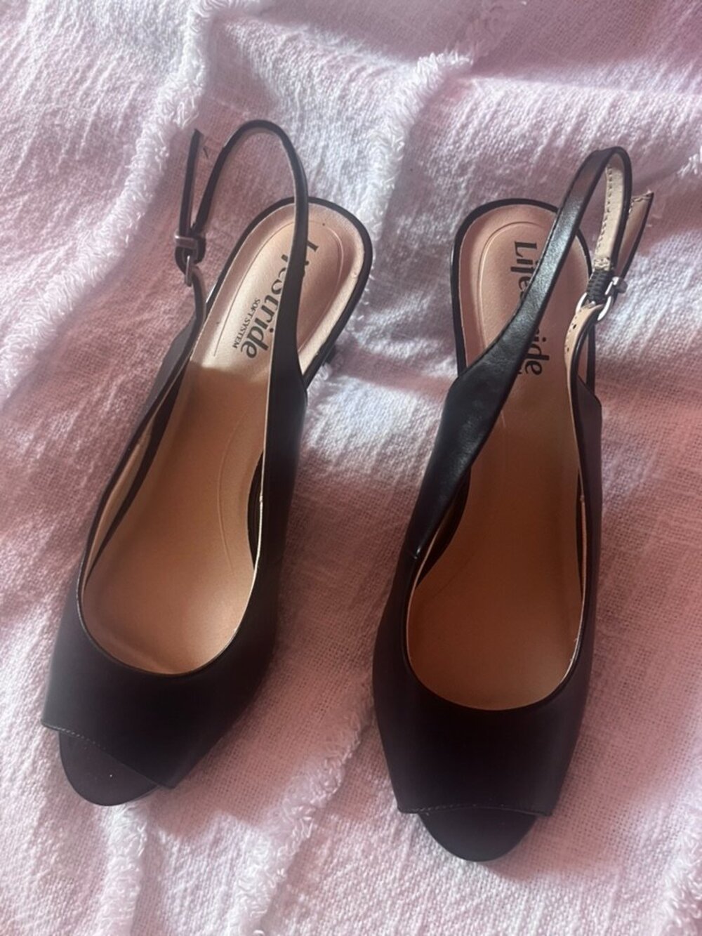 Black Lifestride stappy heels - Picture 1 of 3